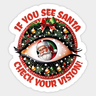 Nurse Christmas Ophthalmology a Ophthalmic Nurse Nursing Sticker